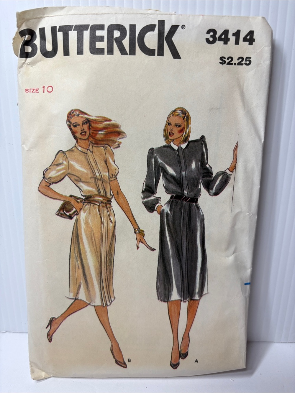 Butterick 3414 Vintage Dress Pattern size 10